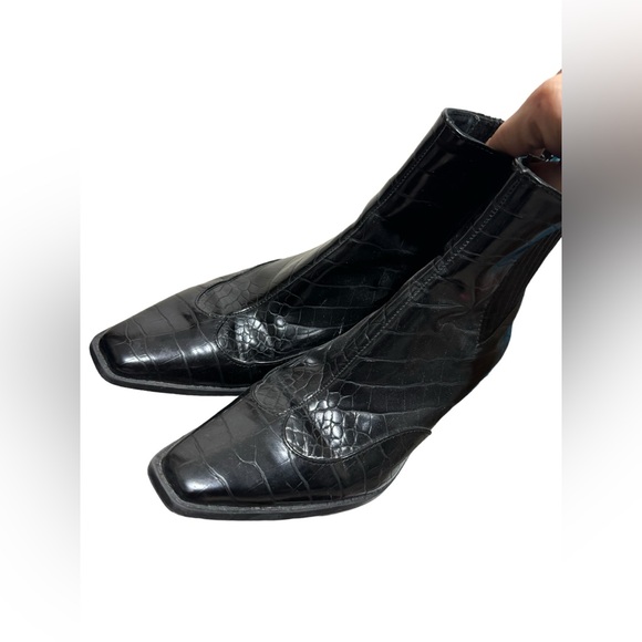 Zara Cowboy Ankle Booties - Picture 4 of 7